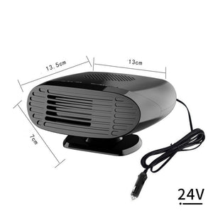 Mini 12V Car Electric Heater – Fast Defroster & Defogger with 360° Rotation | Free Shipping UAE