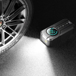Portable Jump Starter with Air Pump –  Power Bank & LED Light