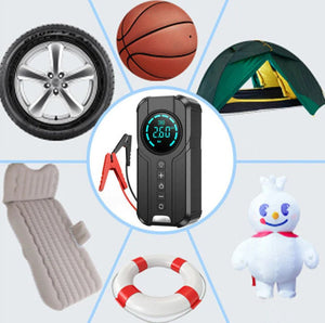 Portable Jump Starter with Air Pump –  Power Bank & LED Light