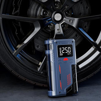 Portable Jump Starter with Air Pump –  Power Bank & LED Light
